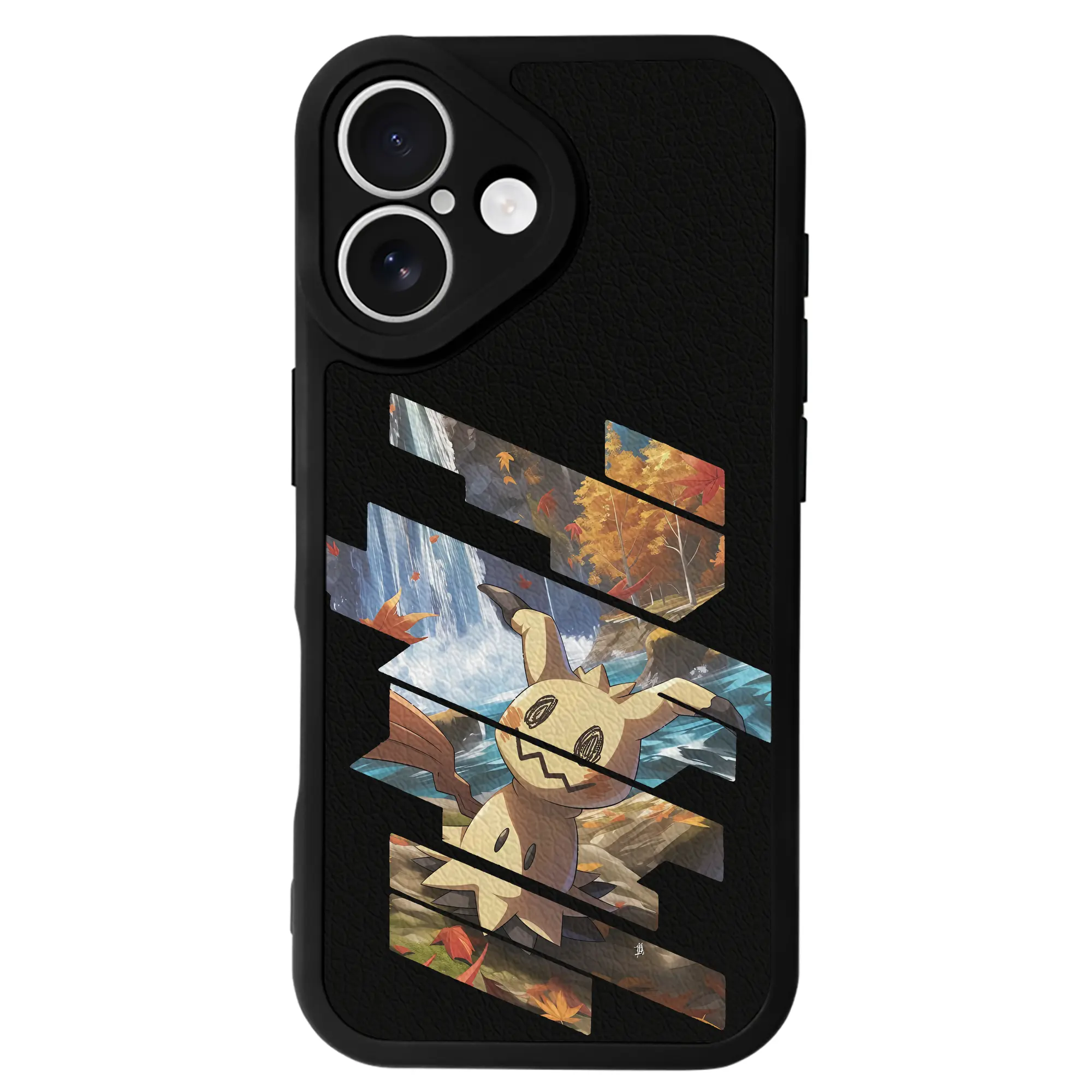 ポケモン グッズ,ミミッキュ - IPhone 16シリーズ対応 ・ シリコンスマホケース ・ レザー調 ・ 高精度フィット ・ 耐衝撃 ・ ワイヤレス充電対応 ・ 精密カット